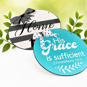 Customizable 12" Round Sign